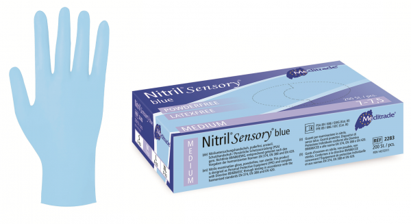 Meditrade® Sensory® - Einweg-Nitrilhandschuhe blau