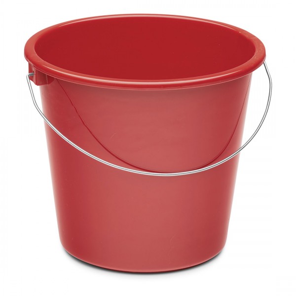 Nölle Haushaltseimer, rot, 10 Liter, Kunststoff