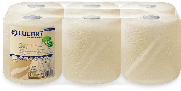 ECO NATURAL fiberpack® 450 kompakte Wischtuchrolle / Handtuchrolle